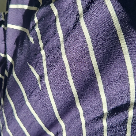 Navy And White Striped Maxi Skirt - Picture 6 of 6